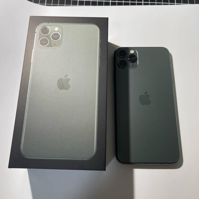 iPhone 11pro Max 256GB ミッドナイトグリーン - スマートフォン本体