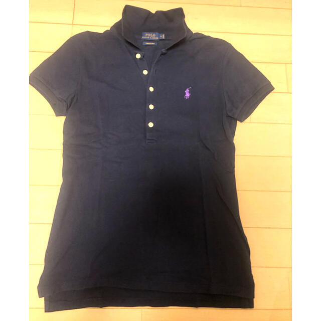 POLO RALPH LAUREN(ポロラルフローレン)の正規品✨RALPH LAUREN レディースポロシャツ　ネイビー　Sサイズ レディースのトップス(ポロシャツ)の商品写真