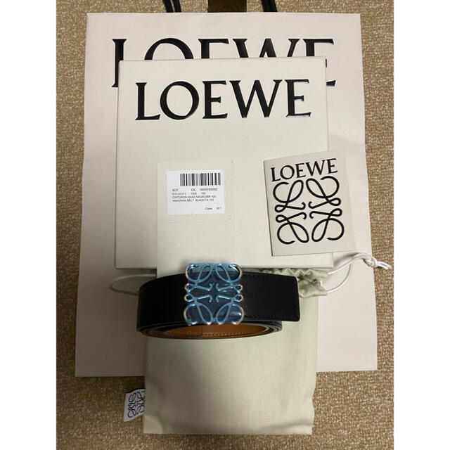週末最終セール!お早めに!LOEWEアナグラムリバーシブルベルト 最高の