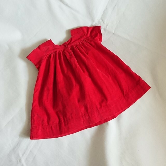 babyGAP(ベビーギャップ)のお値下げしました‼️★ baby GAP ★ 赤 コーデュロイ・セットアップ💕 キッズ/ベビー/マタニティのベビー服(~85cm)(ワンピース)の商品写真