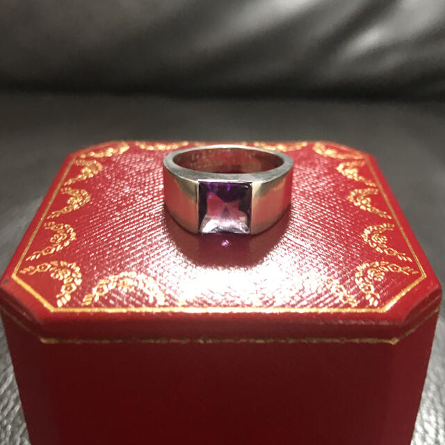 Cartier(カルティエ)のCARTIER タンクリング カルティエ アメジスト 14.5号 美品 レディースのアクセサリー(リング(指輪))の商品写真