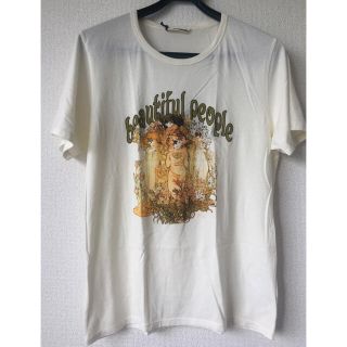 【未使用新品】beautiful people ミュシャkidsTシャツ キナリ