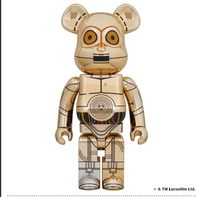 MEDICOM TOY(メディコムトイ)のBE@RBRICK C-3PO(TM) 1000% エンタメ/ホビーのおもちゃ/ぬいぐるみ(キャラクターグッズ)の商品写真