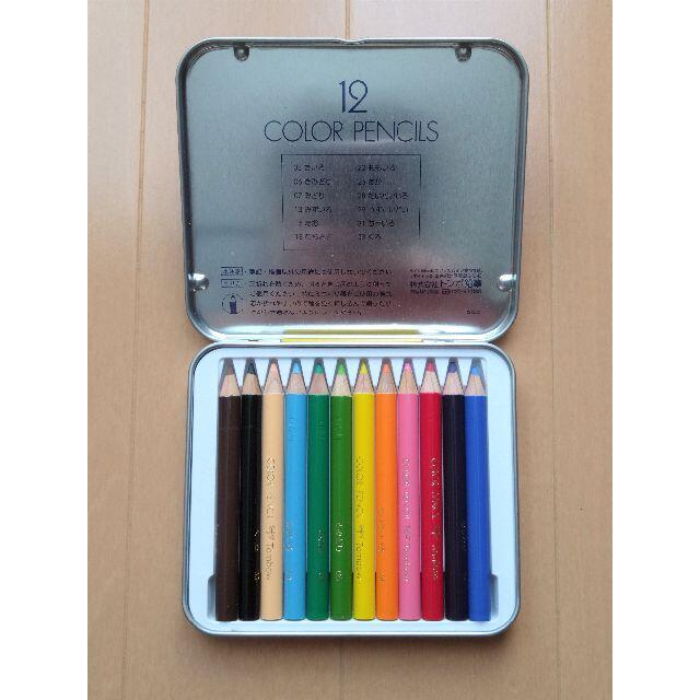 トンボ鉛筆(トンボエンピツ)のトンボ　12色　ミニ　色鉛筆 エンタメ/ホビーのアート用品(色鉛筆)の商品写真