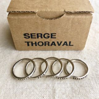 アッシュペーフランス(H.P.FRANCE)のSERGE THORAVAL Les 5 sens 5連リング　箱付き(リング(指輪))