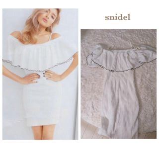 スナイデル(SNIDEL)のオフショルタイトワンピ♡(ミニワンピース)