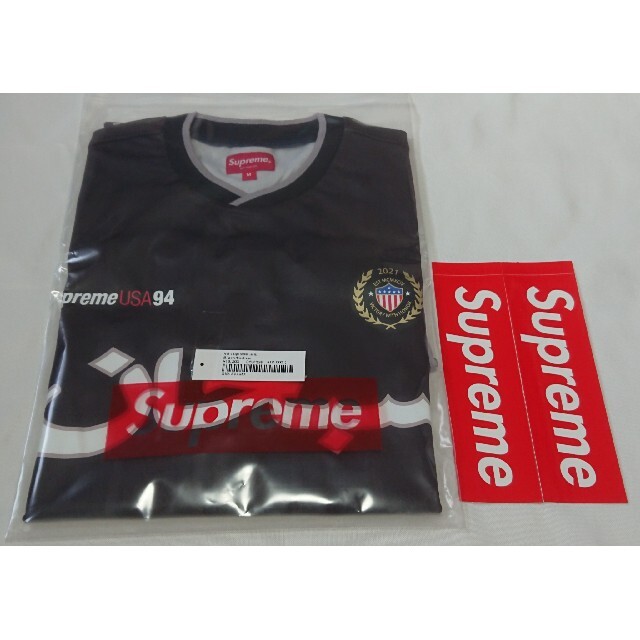 supremesupreme arabic logo soccer jersey 黒M 新品