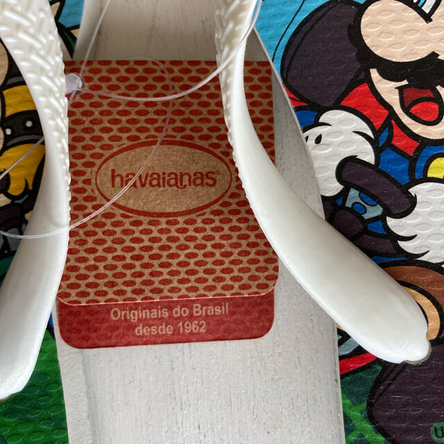 havaianas(ハワイアナス)の新品　スーパーマリオ　ハワイアナス　サンダル　ビーチサンダル　20cm キッズ/ベビー/マタニティのキッズ靴/シューズ(15cm~)(サンダル)の商品写真