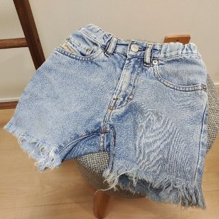 ディーゼル(DIESEL)のディーゼルキッズ　ダメージハーフパンツ　デニム　サイズ２Y　100(パンツ/スパッツ)