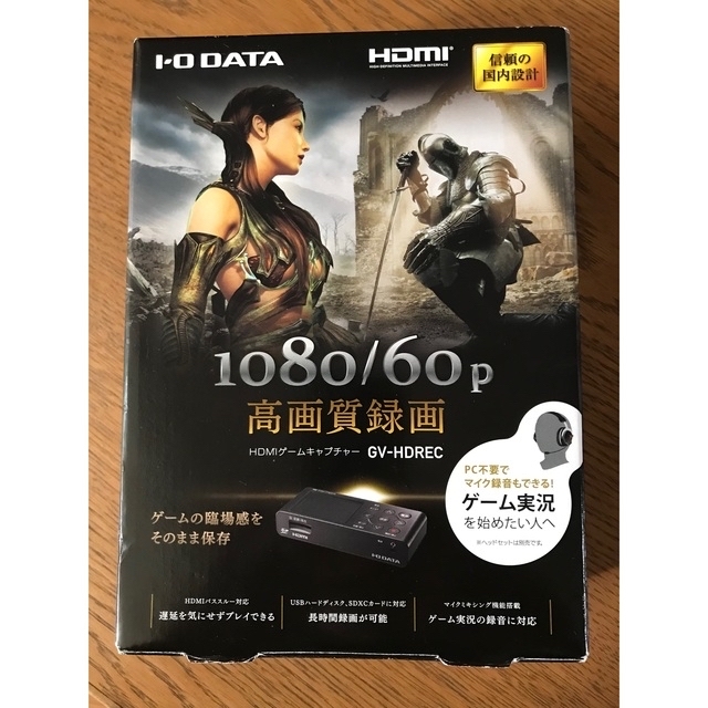 IODATA(アイオーデータ)のI-O DATA ゲーム実況 録画 キャプチャーボード GV-HDREC スマホ/家電/カメラのPC/タブレット(PCパーツ)の商品写真