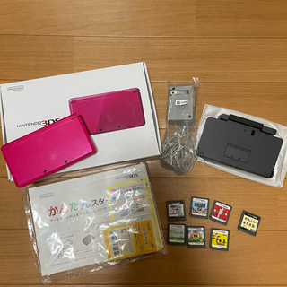 ニンテンドウ(任天堂)の任天堂/ニンテンドー/3DS/ピンク/ソフト付き(家庭用ゲーム機本体)