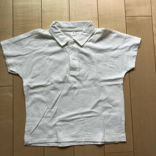 ムジルシリョウヒン(MUJI (無印良品))の無印　キッズ　白 ポロシャツ　100 110(Tシャツ/カットソー)