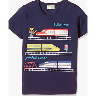 マザウェイズ(motherways)のmother ways☆電車柄半袖Tシャツ(Tシャツ/カットソー)