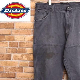 ディッキーズ(Dickies)の2点まとめ　ダックパンツ　ダブルニー　ワーク　色褪せチャコールグレー(ワークパンツ/カーゴパンツ)