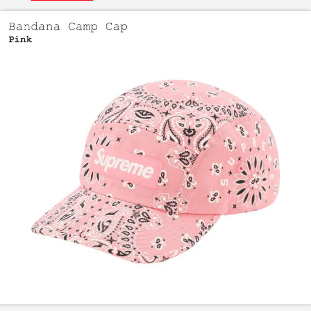 帽子Supreme Bandana Camp Cap　シュプリームバンダナキャップ