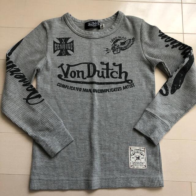 Von Dutch(ボンダッチ)のVon Dutch KIDS ワッフル生地ロンT 130 キッズ/ベビー/マタニティのキッズ服男の子用(90cm~)(Tシャツ/カットソー)の商品写真