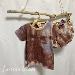 ザラキッズ(ZARA KIDS)のSALE海外子供服　brownタイダイset up(Ｔシャツ)