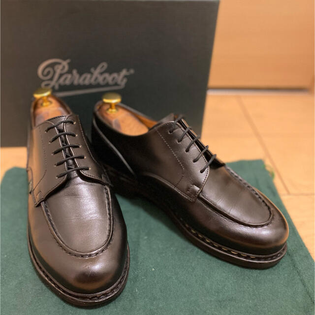 paraboot パラブーツ Uチップ　シャンボード　ブラック　6ハーフ