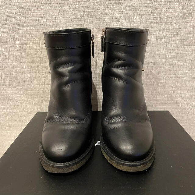 CHANEL ターンロック ショートブーツ 靴 革 黒 ブーツ 38 | www
