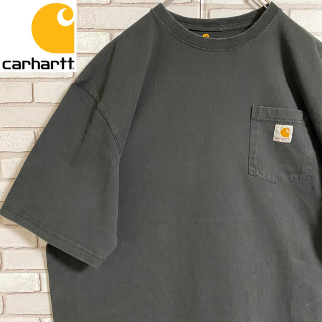 carhartt(カーハート)の90s 古着 カーハート ポケットT メキシコ製 ロゴタグ ビッグシルエット メンズのトップス(Tシャツ/カットソー(半袖/袖なし))の商品写真