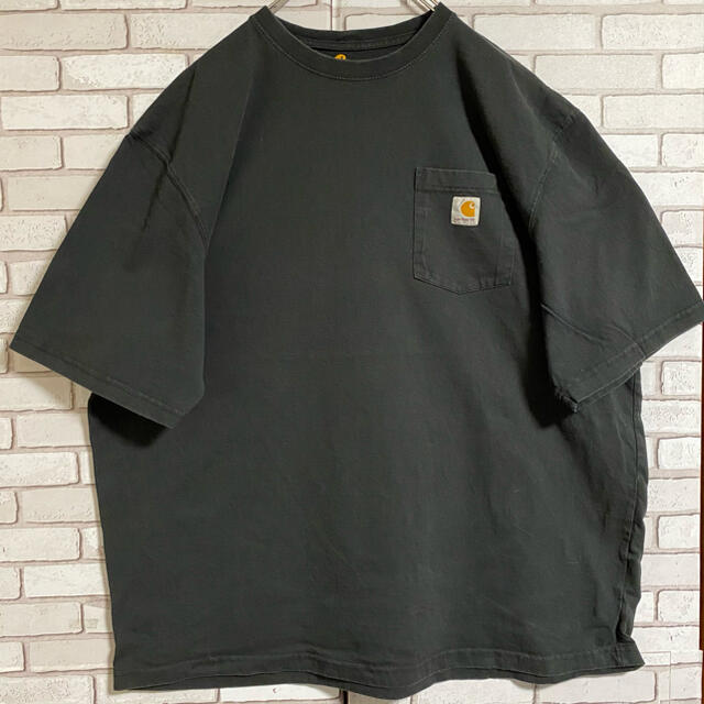 carhartt(カーハート)の90s 古着 カーハート ポケットT メキシコ製 ロゴタグ ビッグシルエット メンズのトップス(Tシャツ/カットソー(半袖/袖なし))の商品写真