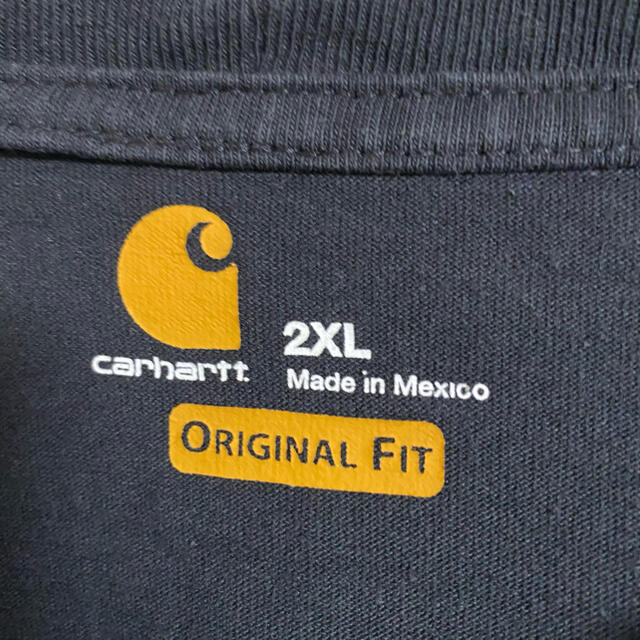 carhartt(カーハート)の90s 古着 カーハート ポケットT メキシコ製 ロゴタグ ビッグシルエット メンズのトップス(Tシャツ/カットソー(半袖/袖なし))の商品写真