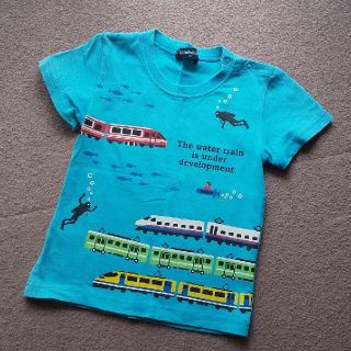 クレードスコープ(kladskap)のクレードスコープ 電車Tシャツ 90cm(Tシャツ/カットソー)