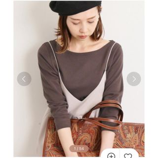 イエナ(IENA)のイエナ  オーラリー　別注　ボートネックTシャツ(カットソー(長袖/七分))