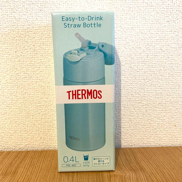 THERMOS(サーモス)の新品未使用★サーモス水筒 真空断熱ストローボトル0.4L キッズ/ベビー/マタニティの授乳/お食事用品(水筒)の商品写真