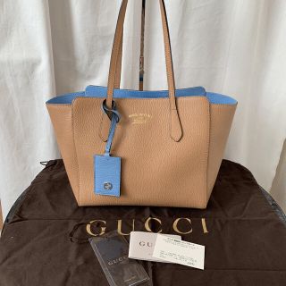 グッチ(Gucci)の美品 グッチ トートバッグ 354408 レザー スウィングライン(トートバッグ)