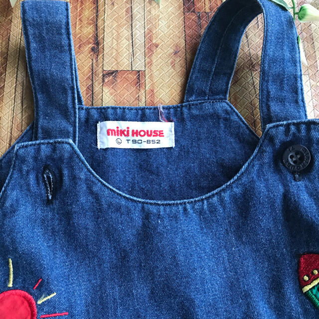 mikihouse(ミキハウス)のミキハウスオーバーオール90 キッズ/ベビー/マタニティのキッズ服女の子用(90cm~)(スカート)の商品写真