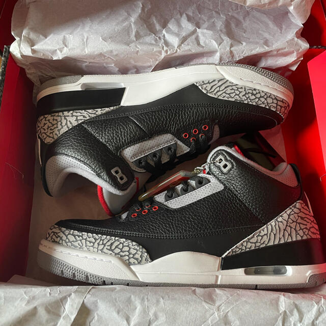 NIKE jordan3  Black cement 28.5 新品未使用靴/シューズ