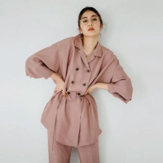 ユナイテッドアローズ(UNITED ARROWS)のPUBLIC TOKYO 有末麻祐子コラボ バックサテンダブルボタンシャツ(シャツ/ブラウス(長袖/七分))