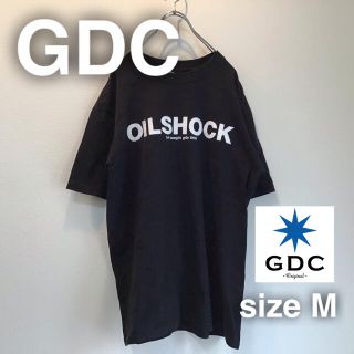 ジーディーシー(GDC)のGDC ジーディーシー　Tシャツ M フロントプリント　ブラック　黒　コットン(Tシャツ/カットソー(半袖/袖なし))