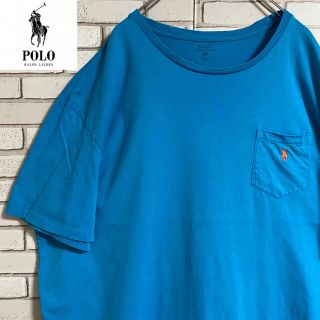 ポロラルフローレン(POLO RALPH LAUREN)の90s 古着 ポロ ラルフローレン ポケットTシャツ 刺繍ロゴ ビッグシルエット(Tシャツ/カットソー(半袖/袖なし))