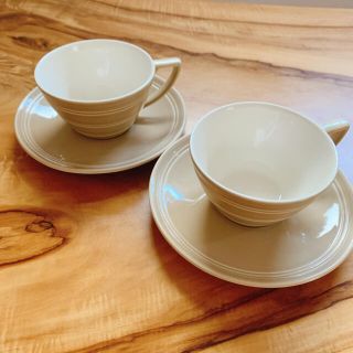 ウェッジウッド(WEDGWOOD)の美品　ウェッジウッド　カップ&ソーサー 2組セット JASPER CONRAN(食器)