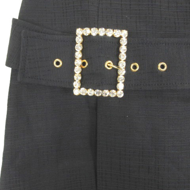 DOLCE&GABBANA(ドルチェアンドガッバーナ)のドルチェ&ガッバーナ ドルガバ スカート ミニ チェック ストーン装飾 38 レディースのスカート(その他)の商品写真