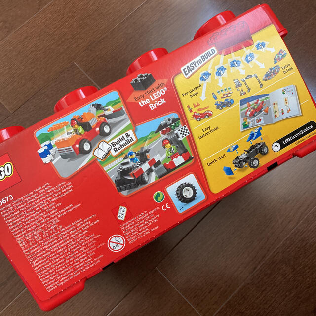 Lego(レゴ)のLEGO 赤　JUNIORS EASY TO BUILD 10673  キッズ/ベビー/マタニティのおもちゃ(積み木/ブロック)の商品写真