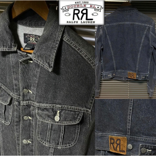 美品 希少名品 90s初期usa製  RRL black denim