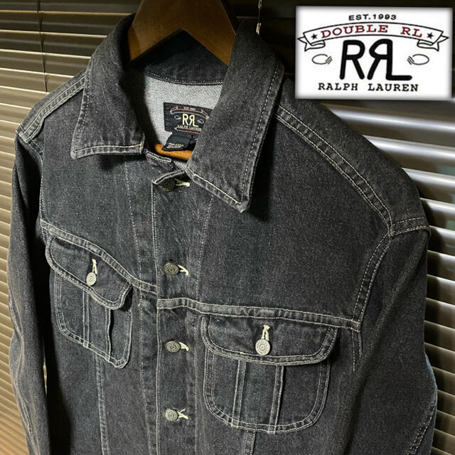 RRL - 美品 希少名品 90s初期usa製 RRL black denimの通販 by 小さな