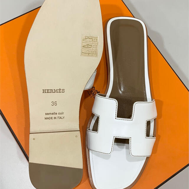 HERMES  エルメス　オラン　36　ホワイト