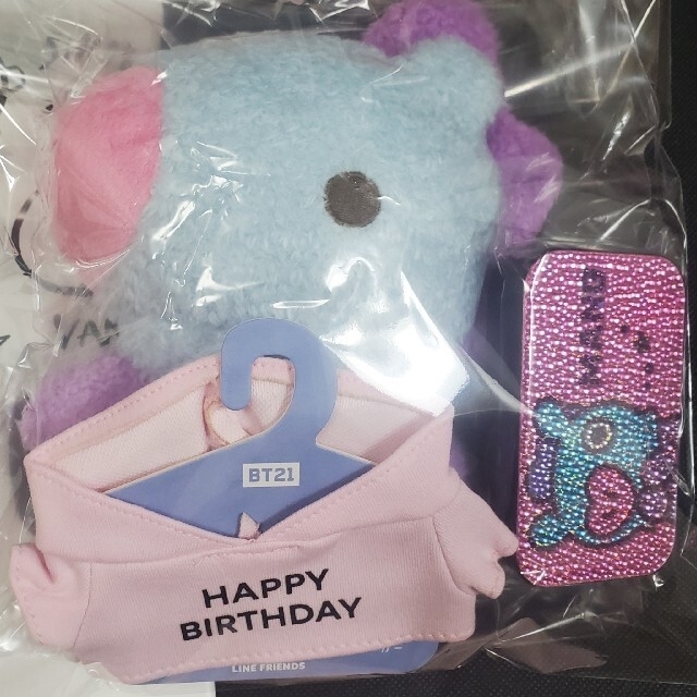 BT21 たっとん  Sサイズ MANG/パーカーピンク/キラキラケース セット 1