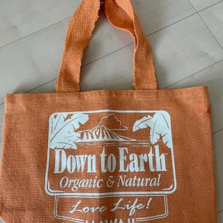 ディーンアンドデルーカ(DEAN & DELUCA)のハワイ購入　down to earth オレンジ　レア物！(トートバッグ)