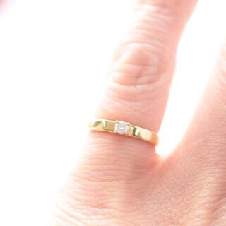 トクトク　ダイヤモンド　0.07　K18　幸せを呼ぶ　ピンキーリング(リング(指輪))
