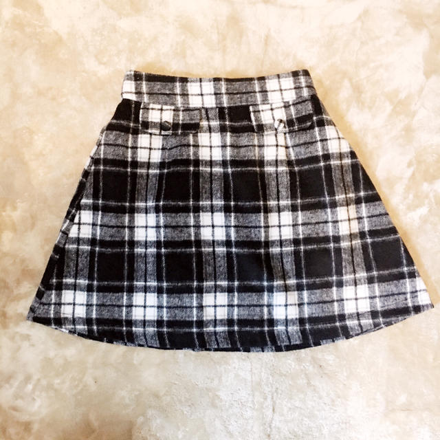 one after another NICE CLAUP(ワンアフターアナザーナイスクラップ)の💖お正月SALE💖シャギーチェックスカート💖 レディースのスカート(ミニスカート)の商品写真