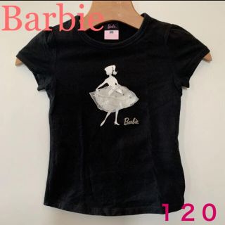 バービー(Barbie)のBarbie レースラインストーンシルエットTシャツ(Tシャツ/カットソー)