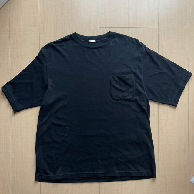 COMOLI(コモリ)のCOMOLI コモリ 裏毛半袖クルー ブラック サイズ3 メンズのトップス(Tシャツ/カットソー(半袖/袖なし))の商品写真