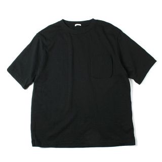 コモリ(COMOLI)のCOMOLI コモリ 裏毛半袖クルー ブラック サイズ3(Tシャツ/カットソー(半袖/袖なし))