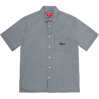 シュプリーム(Supreme)の黒 L Supreme Gingham S/S Shirt(シャツ)