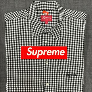 Supreme - 黒 L Supreme Gingham S/S Shirtの通販 by ART LOVE ...